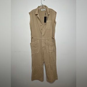 One Teaspoon Stone Safari Camp Overalls, M